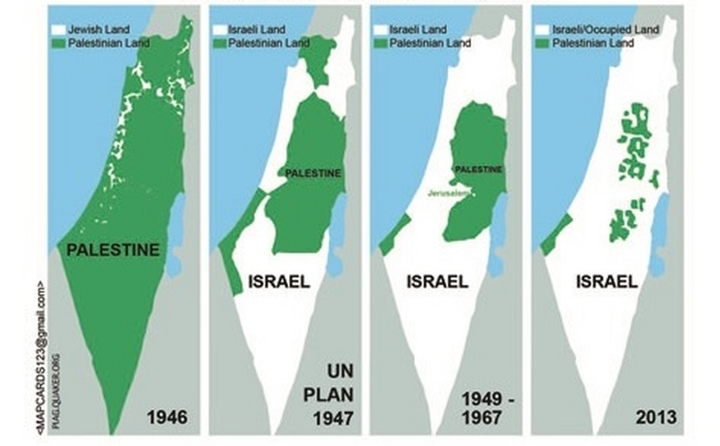 Mapa Israel gaza