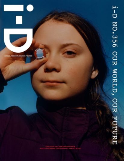 Greta Thunberg ID magazine Cover - - Saliendo del Hipercubo  - www.saliendodelhipercubo.wordpress.com